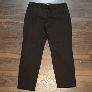 Black Dress Pants with Flat Front and Straight Leg